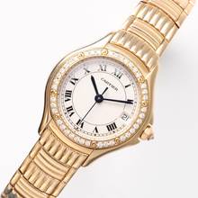 Thumbnail von Cartier Cougar Yellow Gold Diamonds Quartz