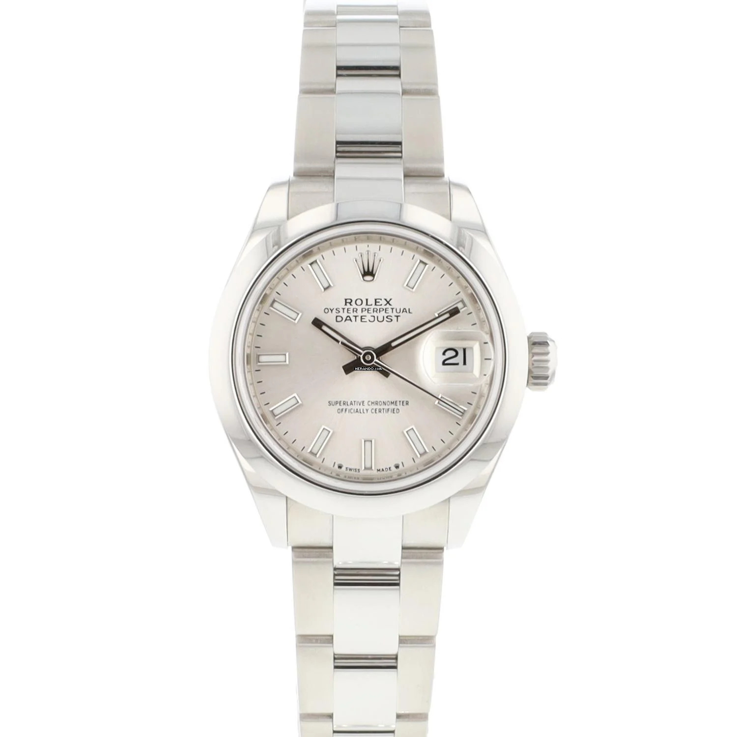  Rolex Lady-Datejust 28 Steel Oyster Silver Dial </h1> 