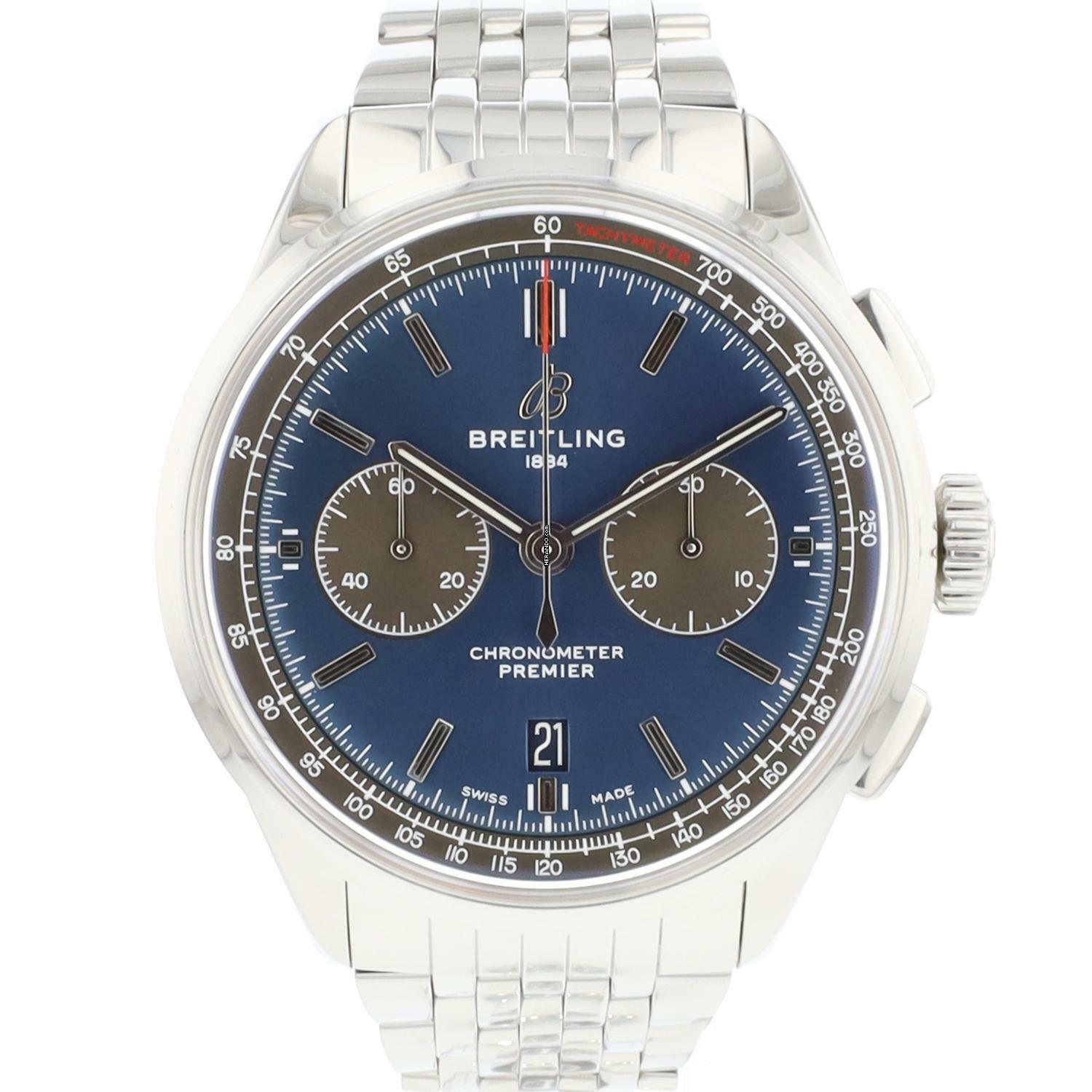 Breitling Premier B01 Chronograph 42 Blue Dial </h1>