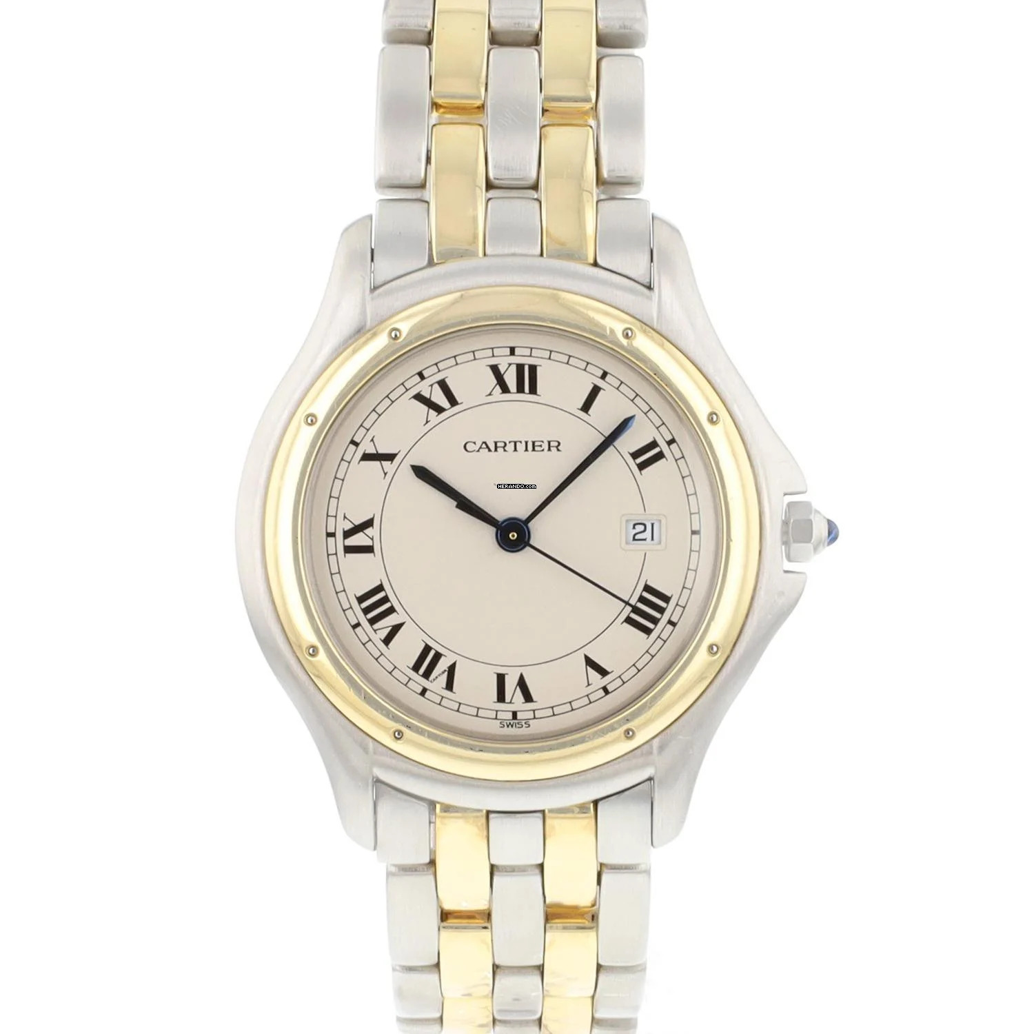 Cartier Cougar Large Steel Gold </h1>