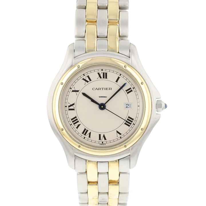  Cartier Cougar Large Steel Gold </h1> 