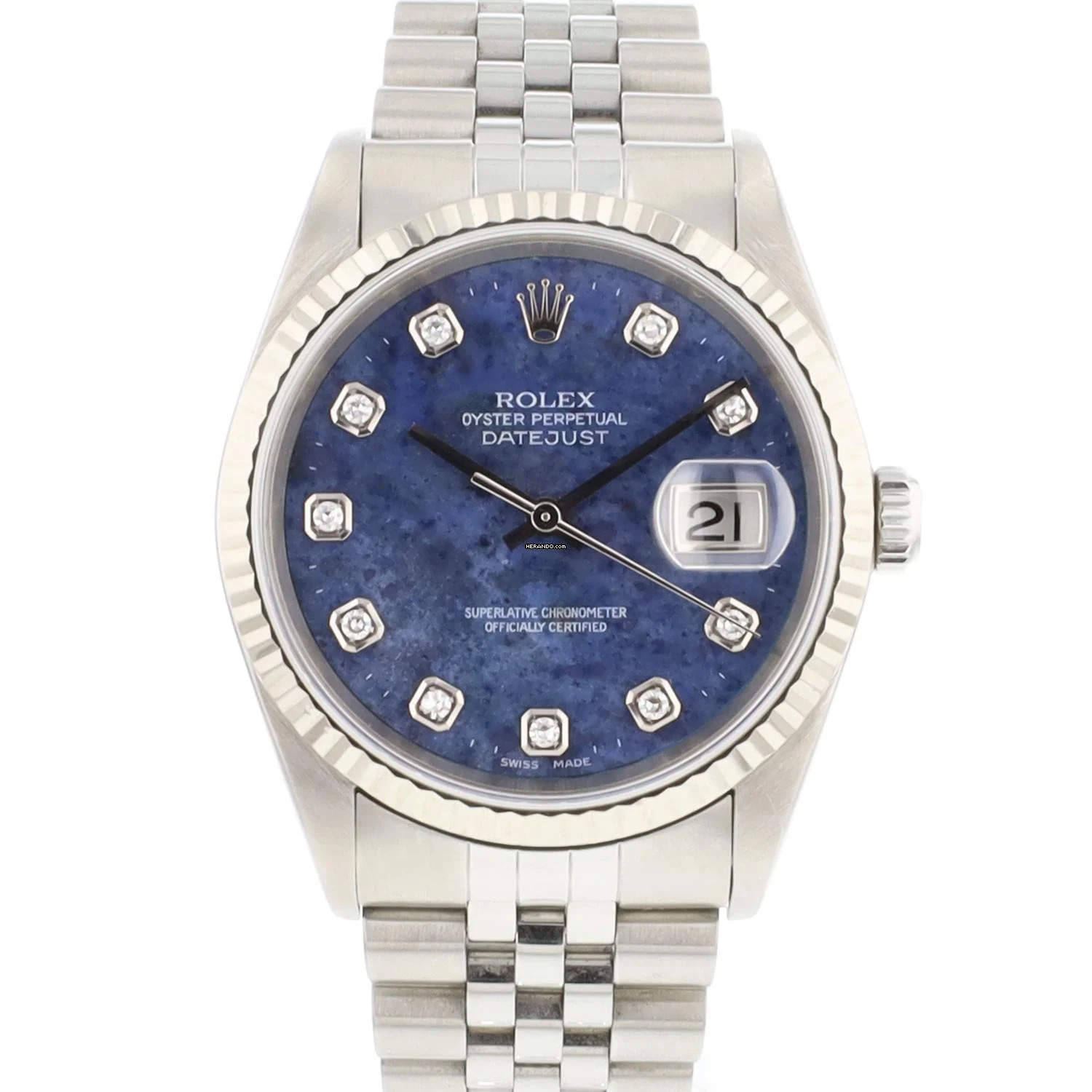 Rolex Datejust 36 Jubilee Fluted Sodalite Diamond Dial </h1>