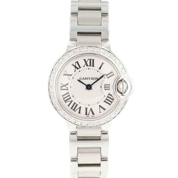  Cartier Ballon Bleu 28mm Steel Diamonds </h1> 