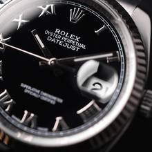 Thumbnail von Rolex Datejust 36 Jubilee Fluted Black Roman Dial </h1>