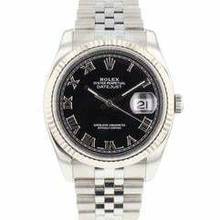 Thumbnail von Rolex Datejust 36 Jubilee Fluted Black Roman Dial </h1>