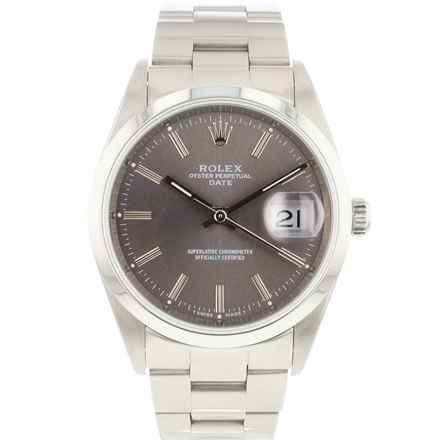  Rolex Oyster Perpetual Date 34 Rodium Dial </h1> 