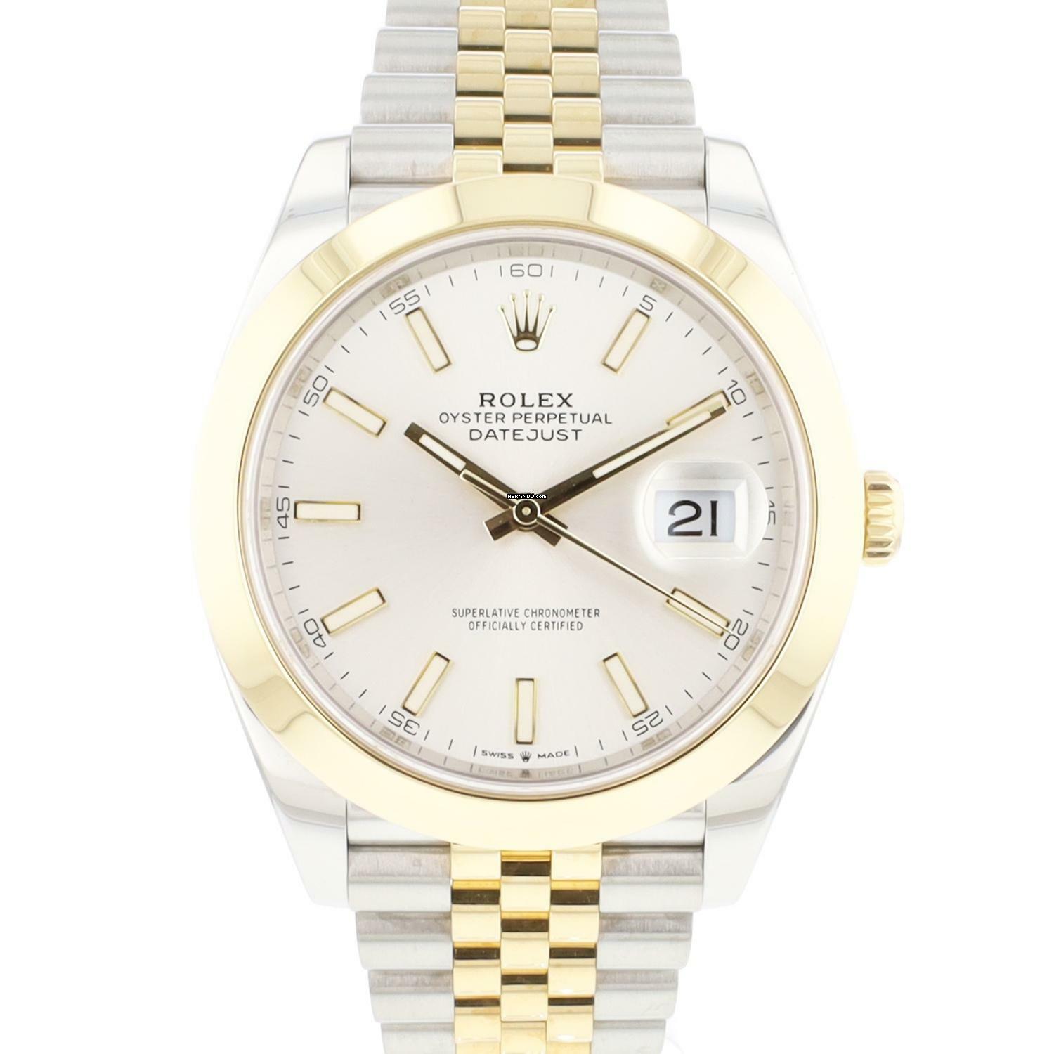 Rolex Datejust 41 Gold Steel Jubilee SIlver Dial </h1>