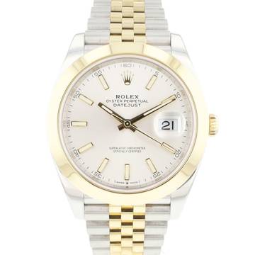  Rolex Datejust 41 Gold Steel Jubilee SIlver Dial </h1> 