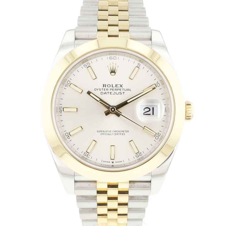  Rolex Datejust 41 Gold Steel Jubilee SIlver Dial </h1> 
