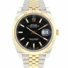 Thumbnail von Rolex Datejust 41 Steel Gold Jubilee Fluted Black Dial </h1>