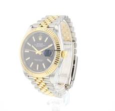 Thumbnail von Rolex Datejust 41 Steel Gold Jubilee Fluted Black Dial </h1>