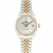 Thumbnail von Rolex Lady-Datejust 28MM Steel Everose Gold Jubilee Fluted Diamond MoP Dial </h1>