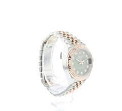 Thumbnail von Rolex Lady-Datejust 28 Steel Everose Gold Jubilee Olive Green Diamonds </h1>