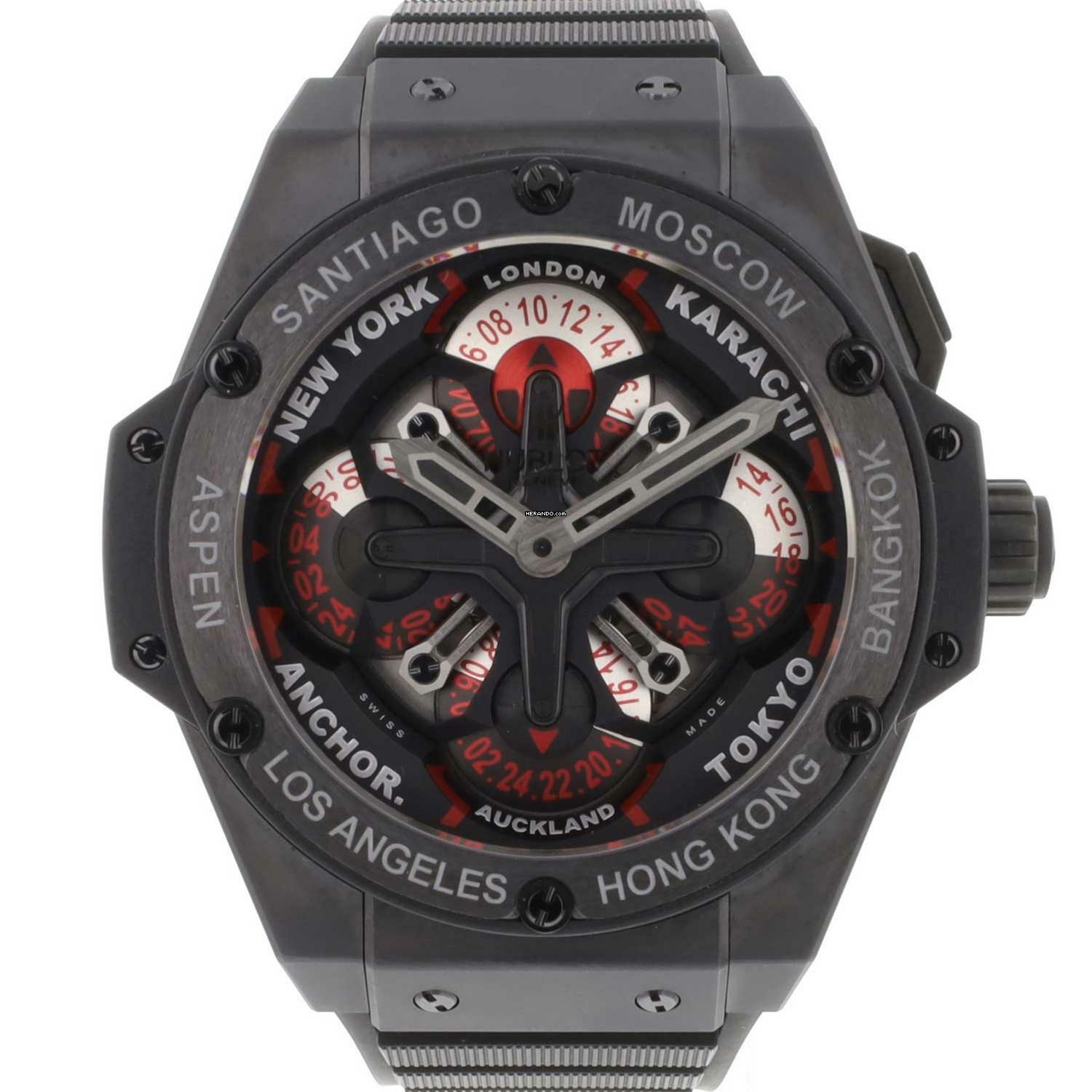  Hublot King Power Big Bang 48MM King Power Unico GMT World Time </h1> 