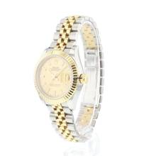 Thumbnail von Rolex Lady-Datejust 28 Jubilee Fluted Steel Gold Champagne Dial </h1>