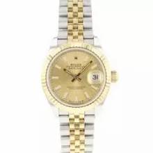Thumbnail von Rolex Lady-Datejust 28 Jubilee Fluted Steel Gold Champagne Dial </h1>