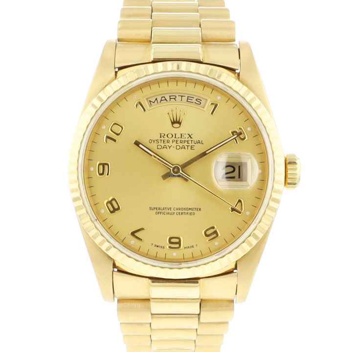  Rolex Day-Date 36 Yellow Gold Arabic Dial </h1> 