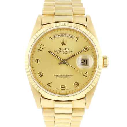  Rolex Day-Date 36 Yellow Gold Arabic Dial </h1> 