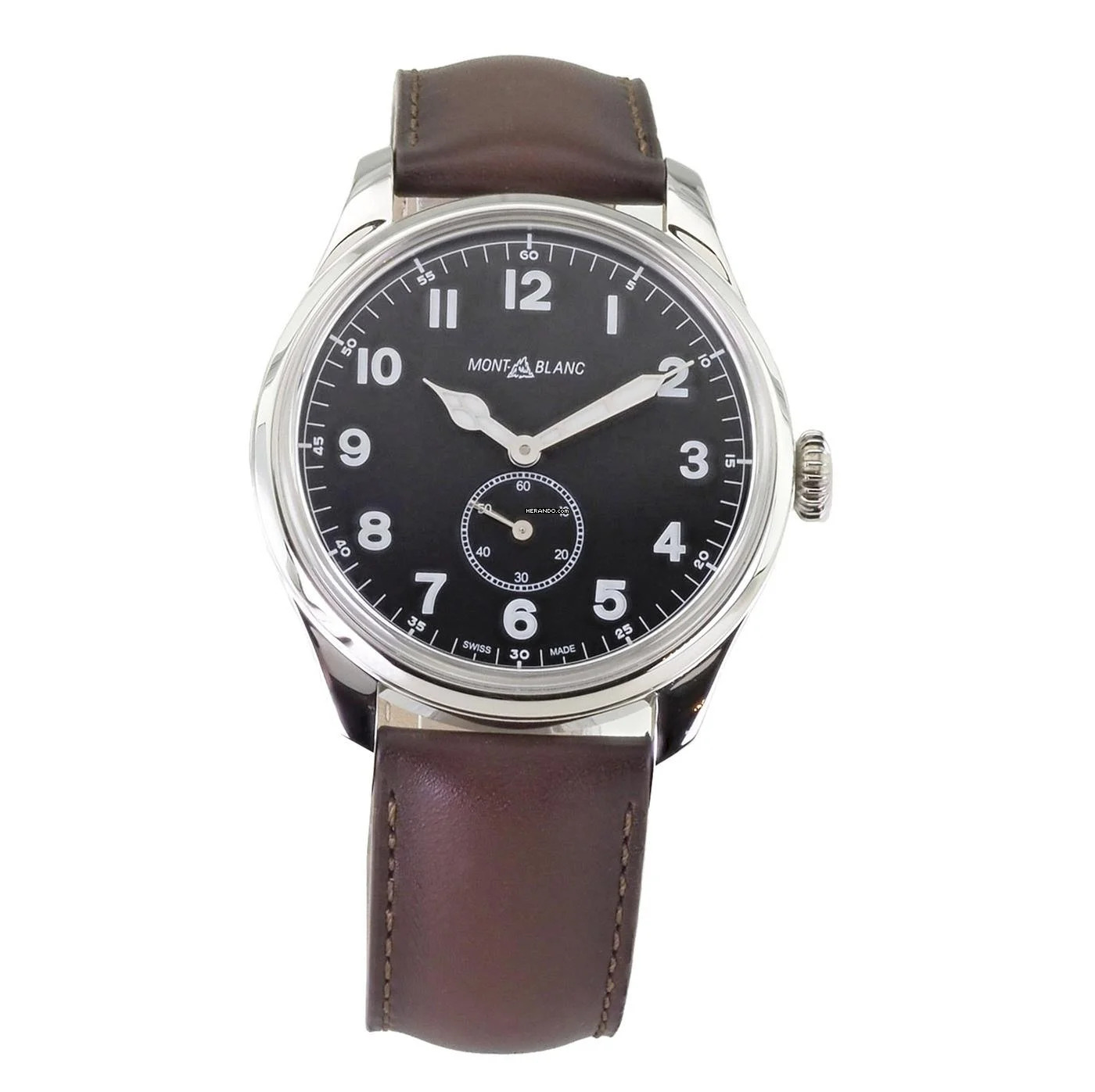  Montblanc 1858 Steel MB115073 / 7389 Herren Uhr 44 mm Automatik 