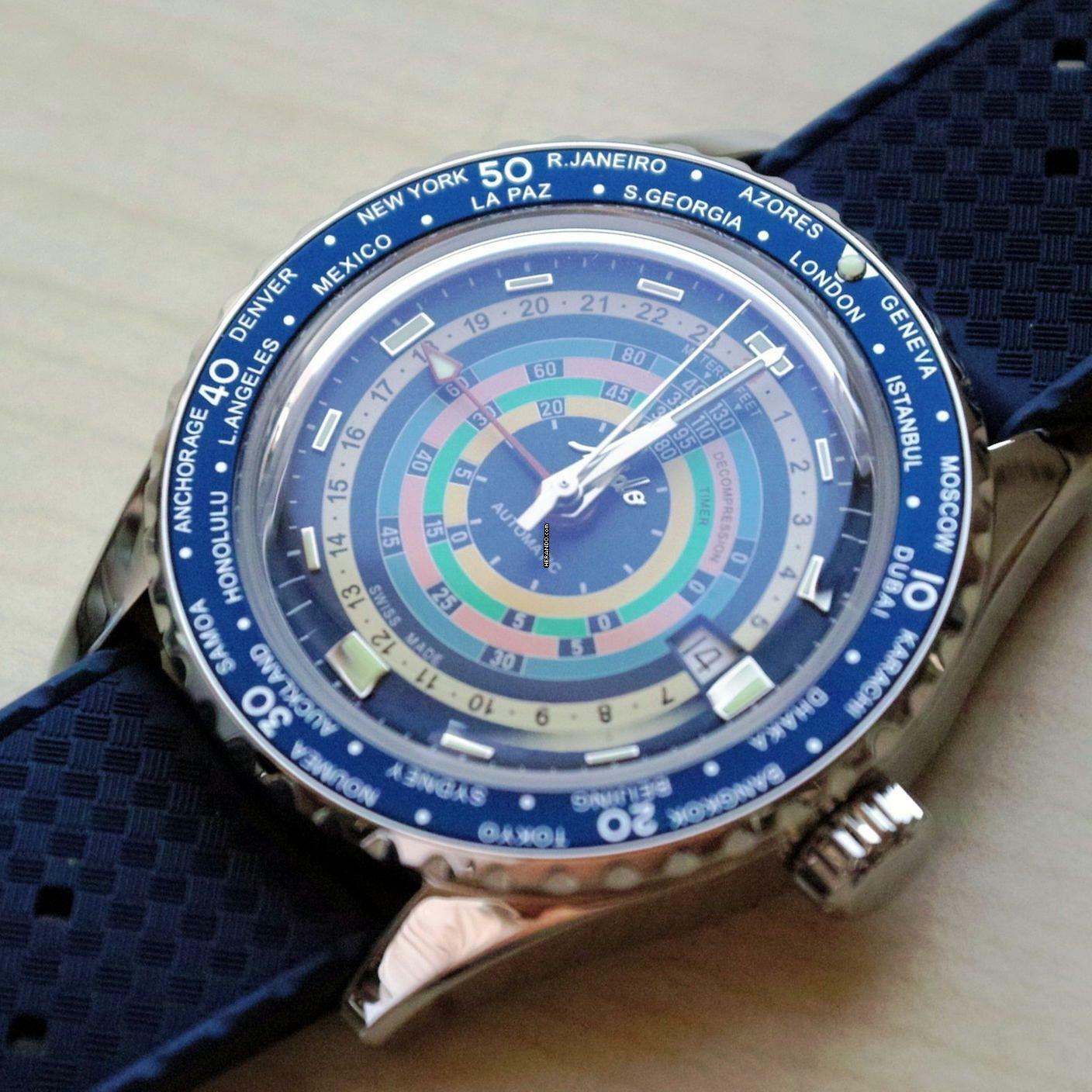 Thumbnail von Mido Ocean Star Decompression Worldtimer NEW FULL SET