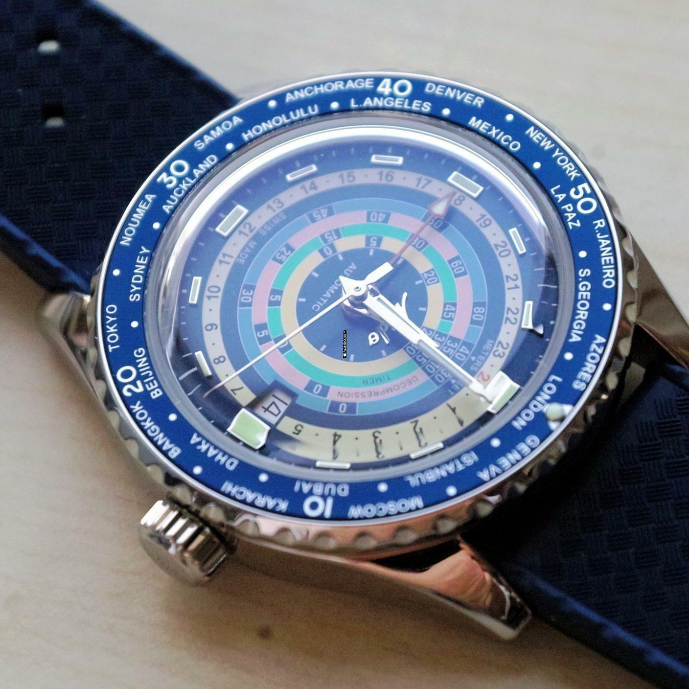 Thumbnail von Mido Ocean Star Decompression Worldtimer NEW FULL SET