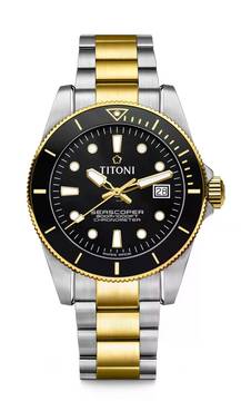  Titoni Seascoper 300 Bicolor NEW FULL SET 
