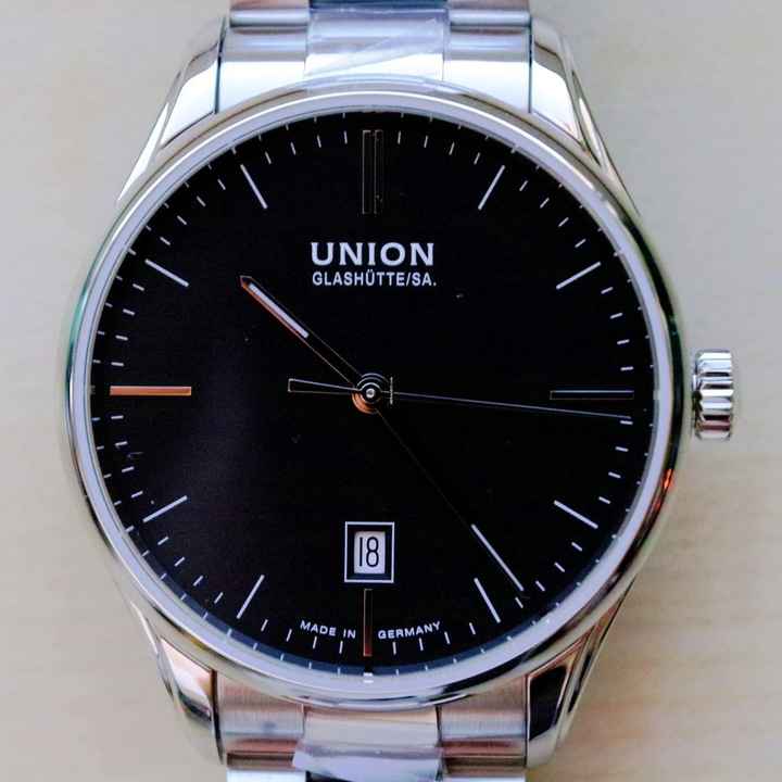  Union Glashütte Viro Datum Date 39 mm Black NEW FULL SET 