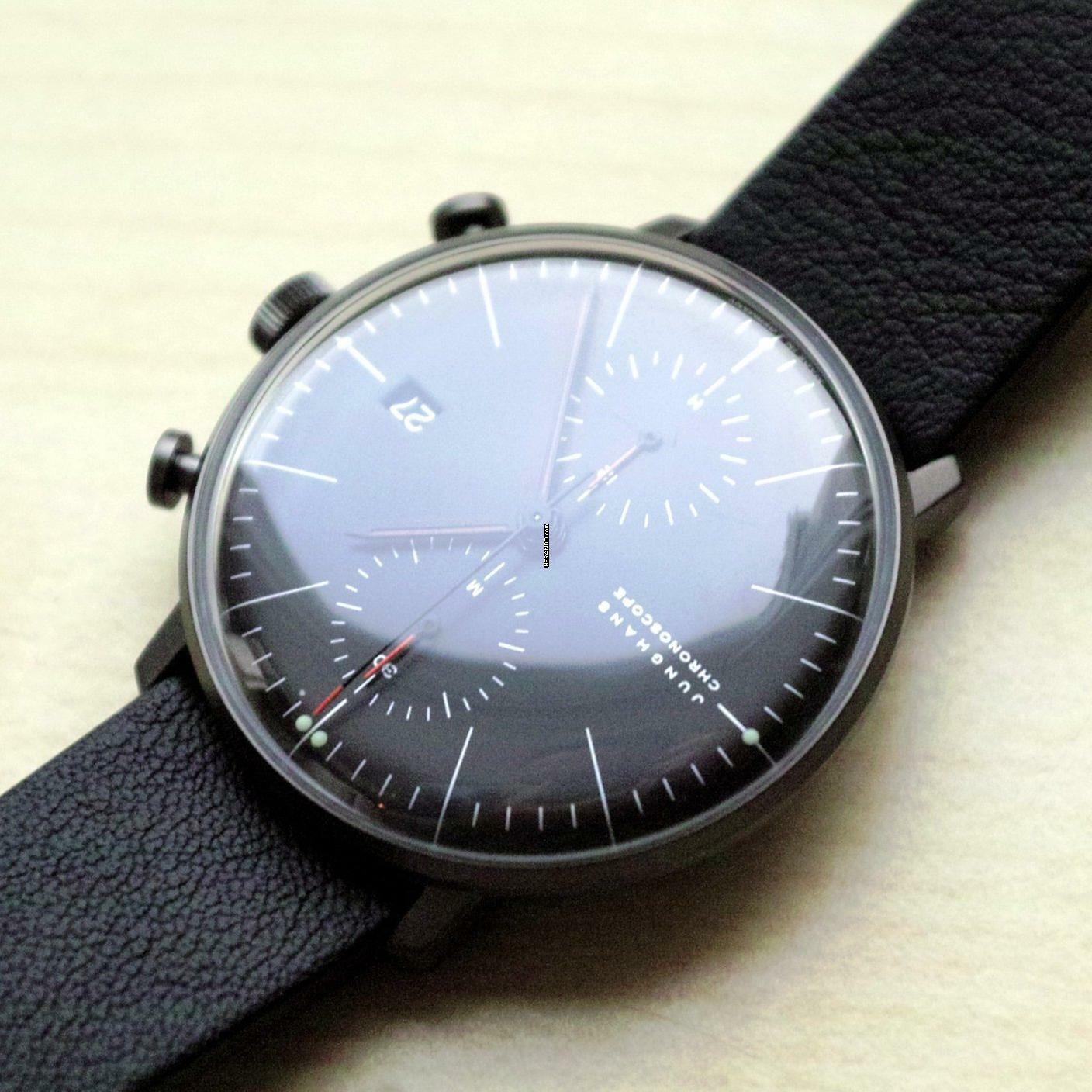 Thumbnail von Junghans max bill Chronoscope Bauhaus black FULL SET
