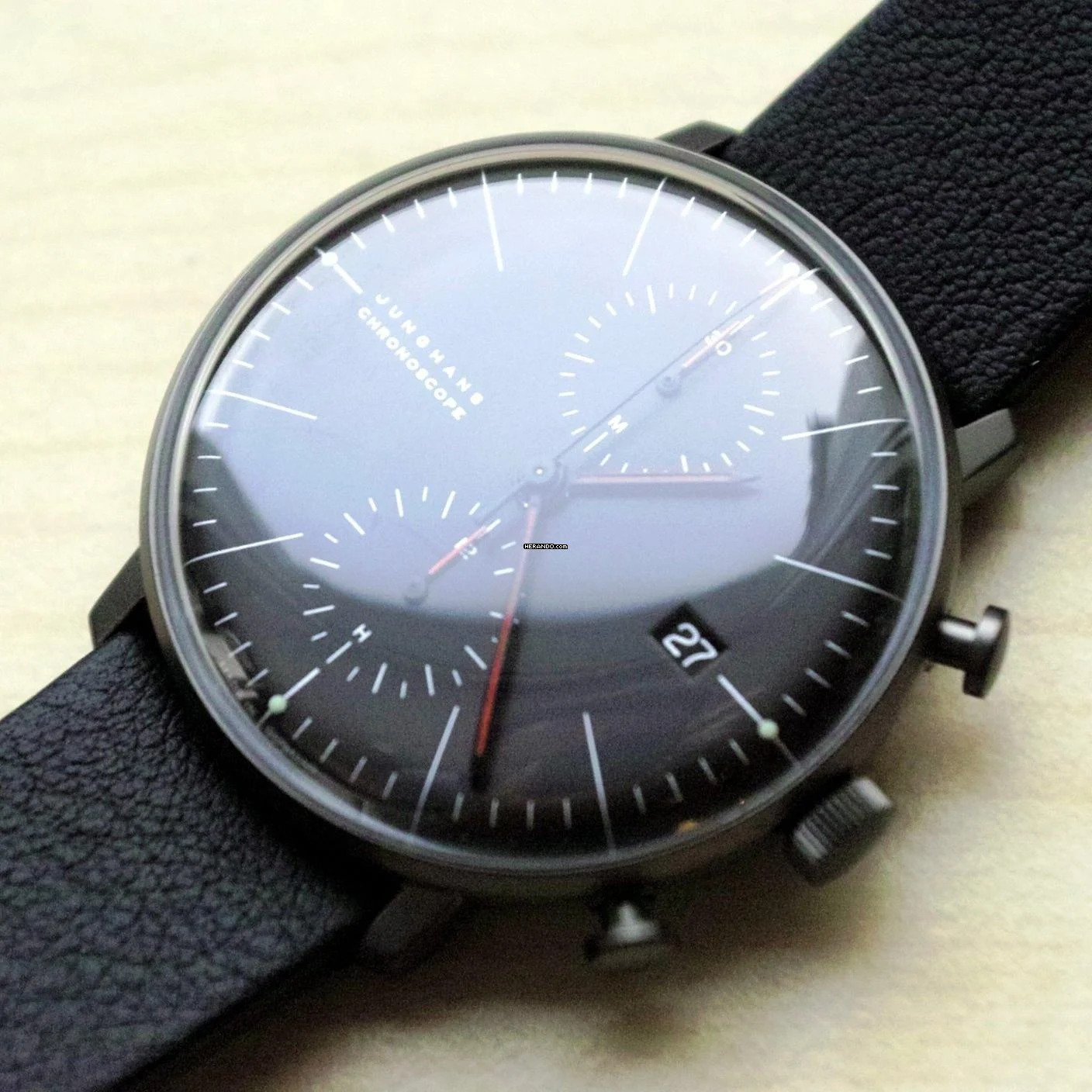 Thumbnail von Junghans max bill Chronoscope Bauhaus black FULL SET