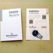 Thumbnail von Meistersinger Kaenos Open Date - Sonnenschliff Petrol Herren Automatikuhr NEW FULL SET