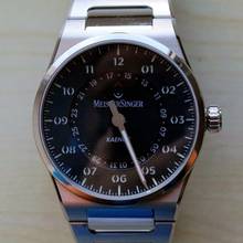 Thumbnail von Meistersinger Kaenos Open Date - Sonnenschliff Petrol Herren Automatikuhr NEW FULL SET