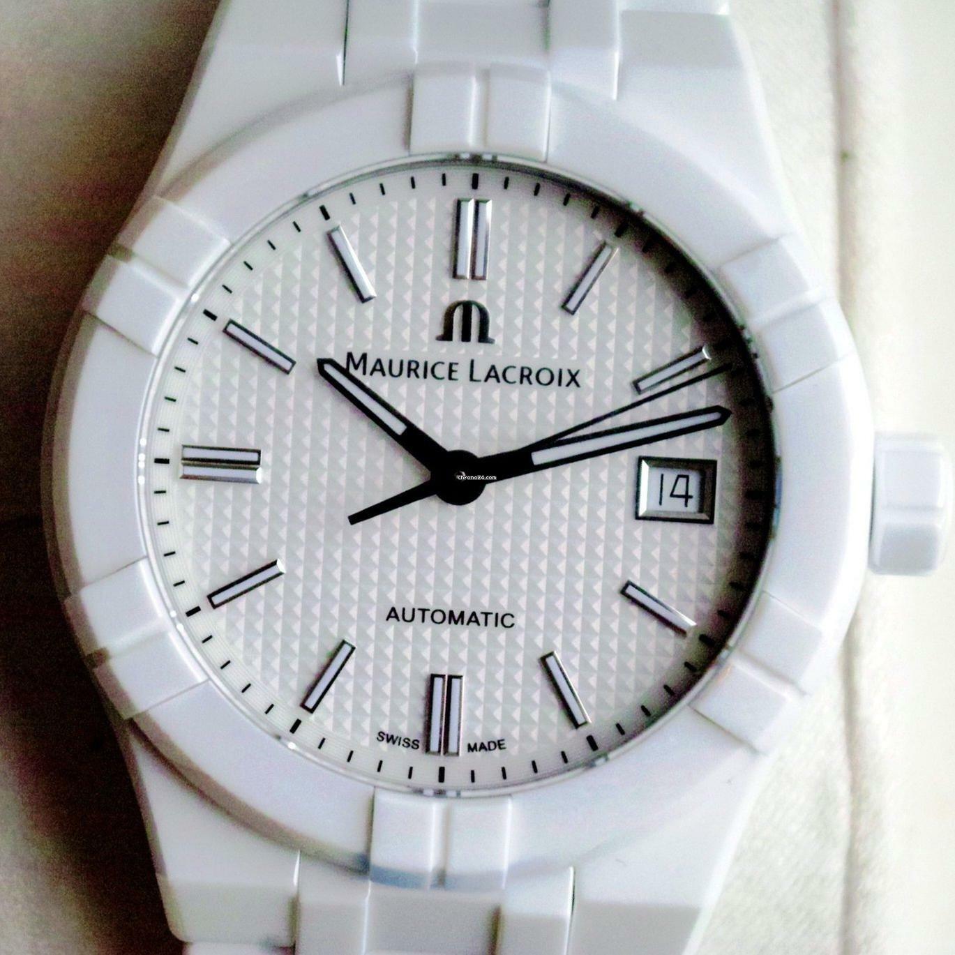  Maurice Lacroix AIKON Automatic Ceramic White NEW FULL SET 