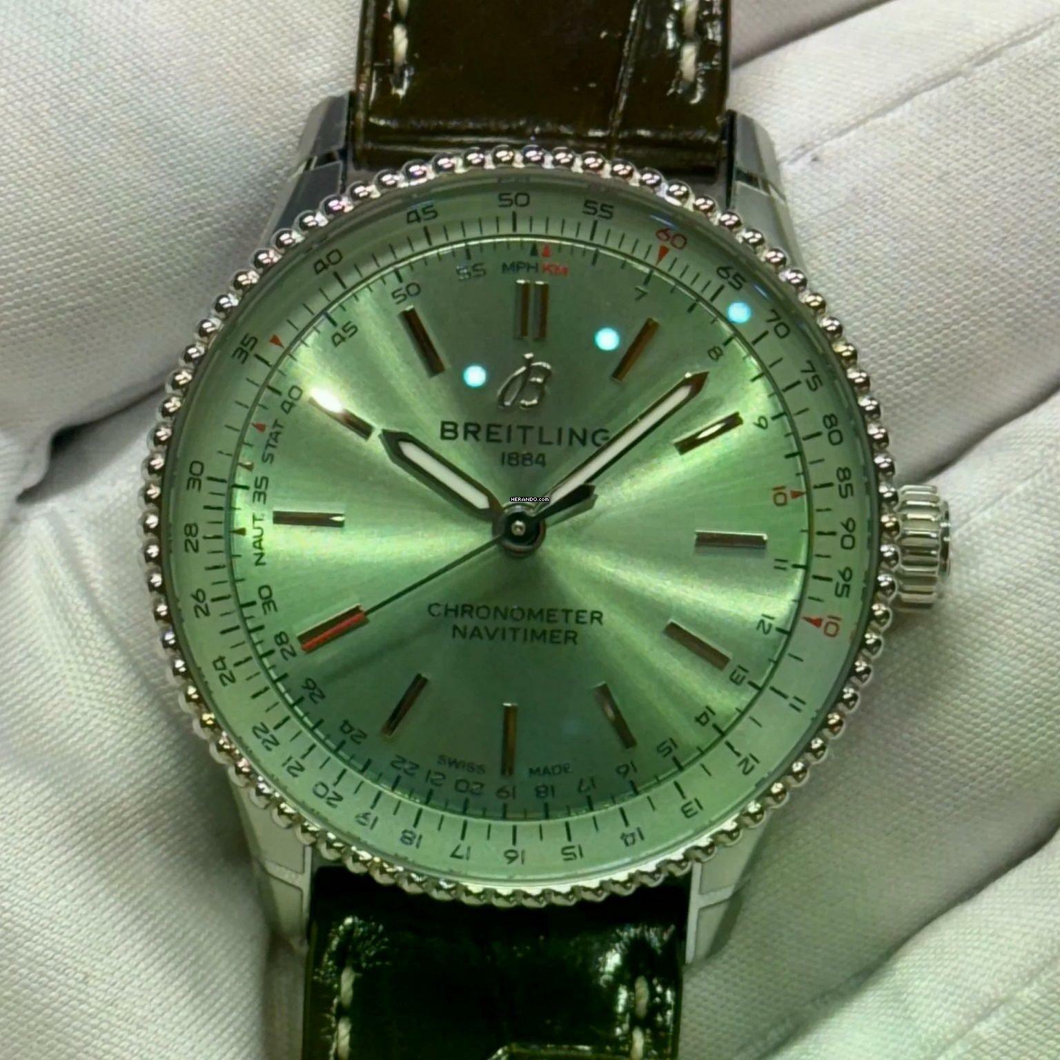  Breitling Navitimer Automatic 36 NEW FULL SET 