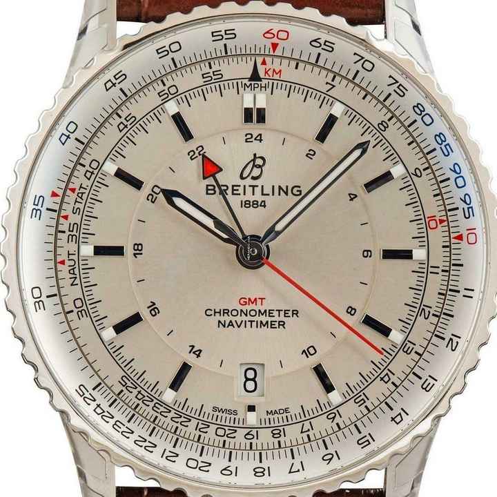  Breitling Navitimer GMT Automatic Gmt 41 NEW FULL SET 