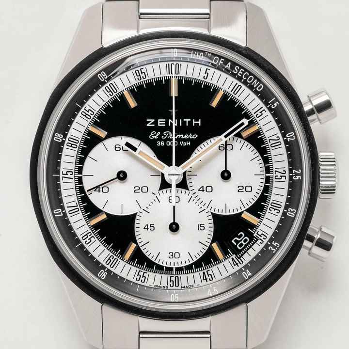  Zenith Chronomaster Original Chronograph Black NEW FULL SET 