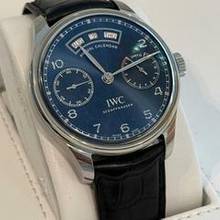 Thumbnail von IWC Portugieser Annual Calendar 503502 Annual Calendar Portugieser Stahl-BLUE Full Set sofort verfügbar </h1>
