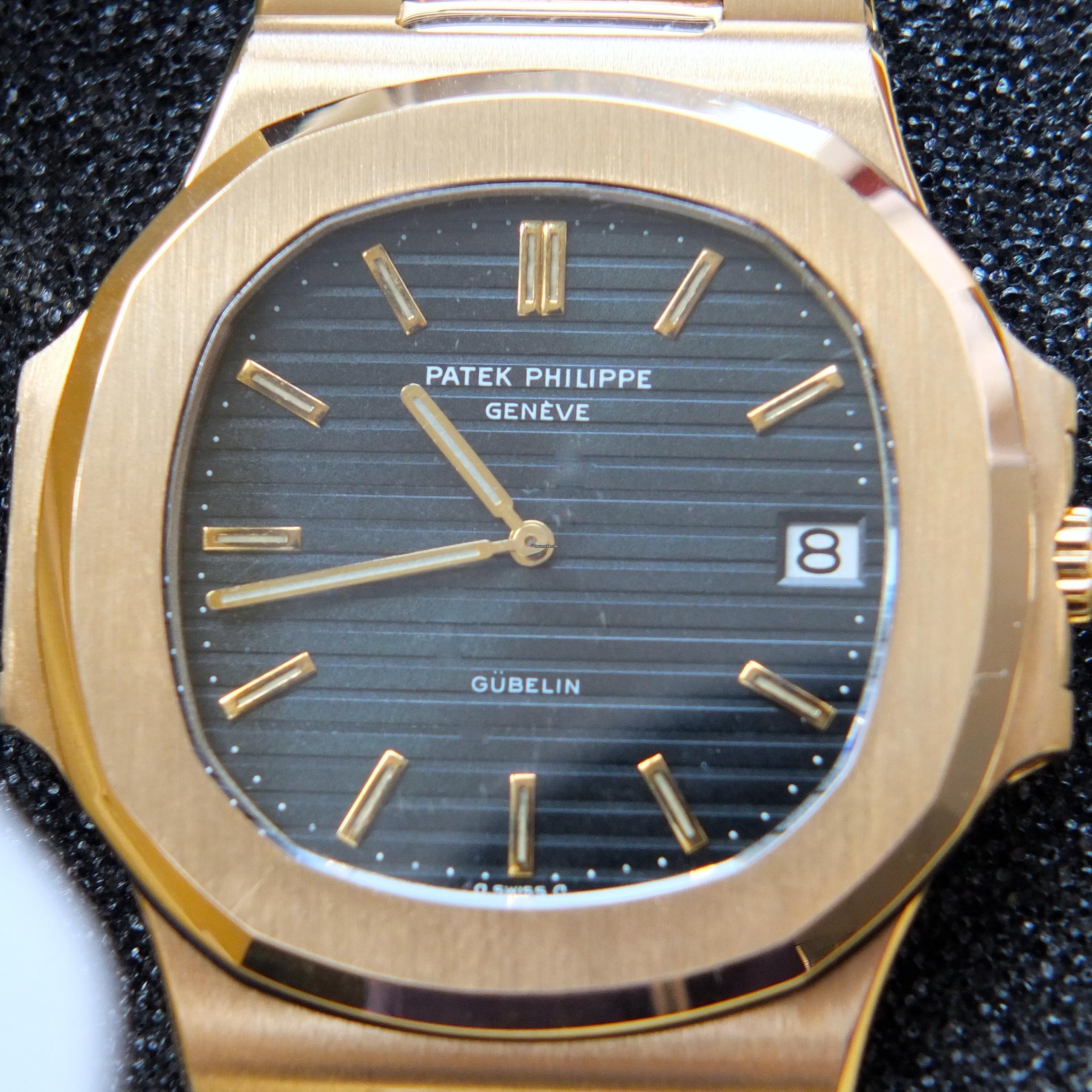 Patek Philippe Nautilus 3700/11 Nautilus GÜBELIN s originální krabicí a výpisem, z roku 1982 ihned k dispozici