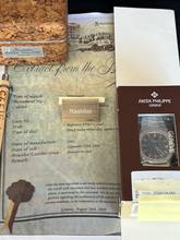 Thumbnail von Patek Philippe Nautilus 3700/11 Nautilus Sigma Blue-Green Dial Bj. 1983 Korkbox + Archive Extract-New Service