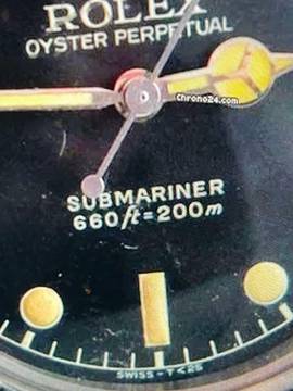 Rolex Submariner (No Date) 5510 James Bond Big Crown Sub - First - Dial von 1958