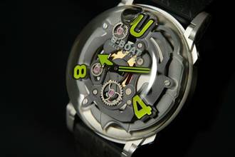 Thumbnail von U-Boat U-65 Ref 3350 44 mm Stahl Kautschuk grüne Zeiger und Ziffern