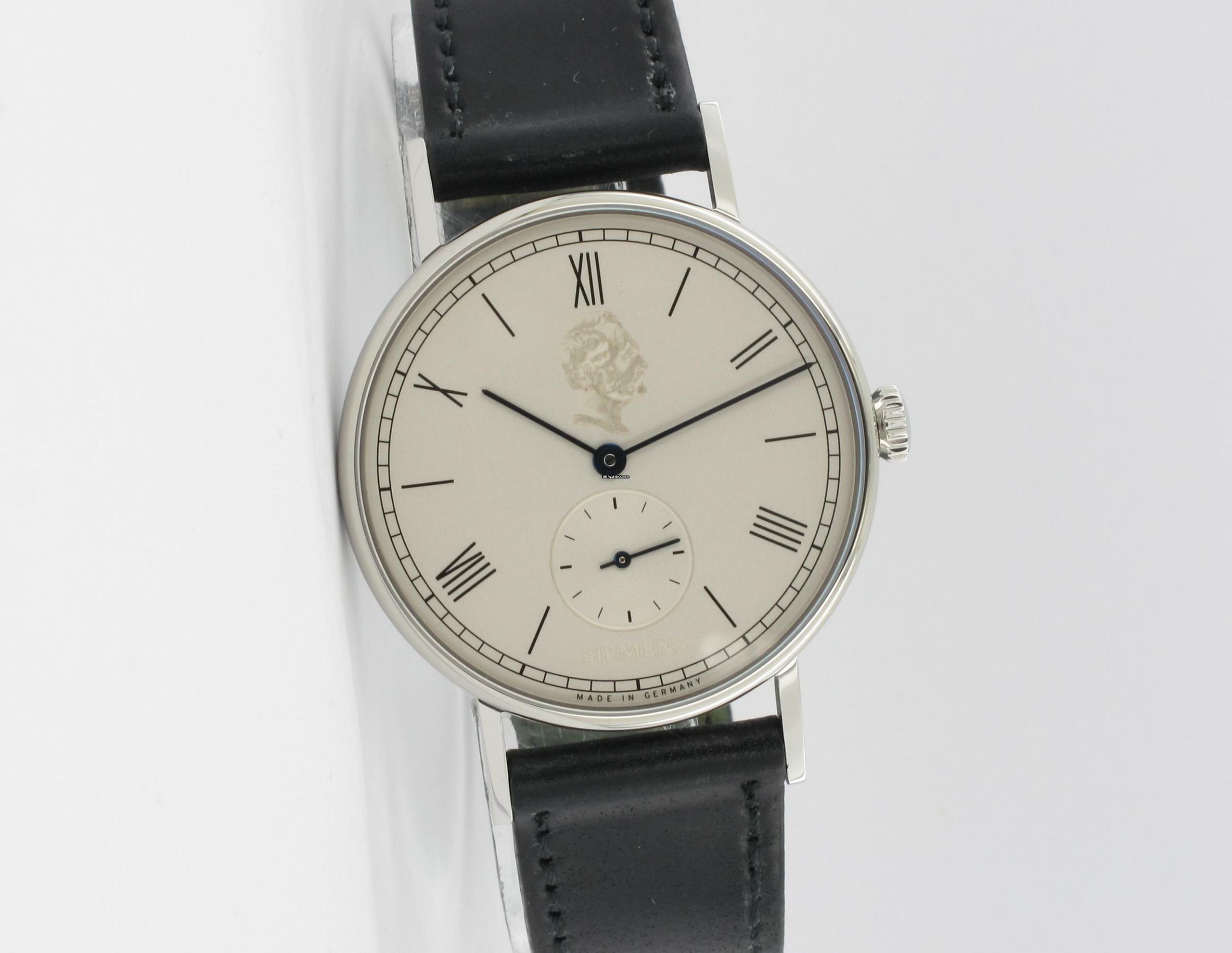  NOMOS Ludwig Glashütte Jubiläumsuhr Ludwig für Siemens 35mm 