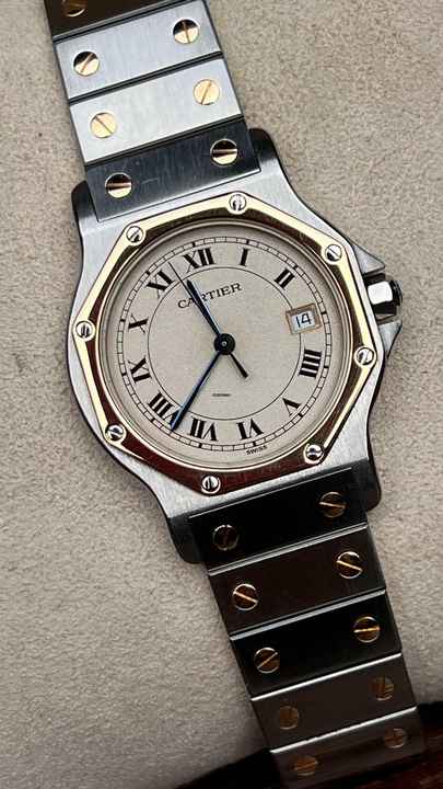  Cartier Santos Ronde Gold top condition medium 30mm </h1> 