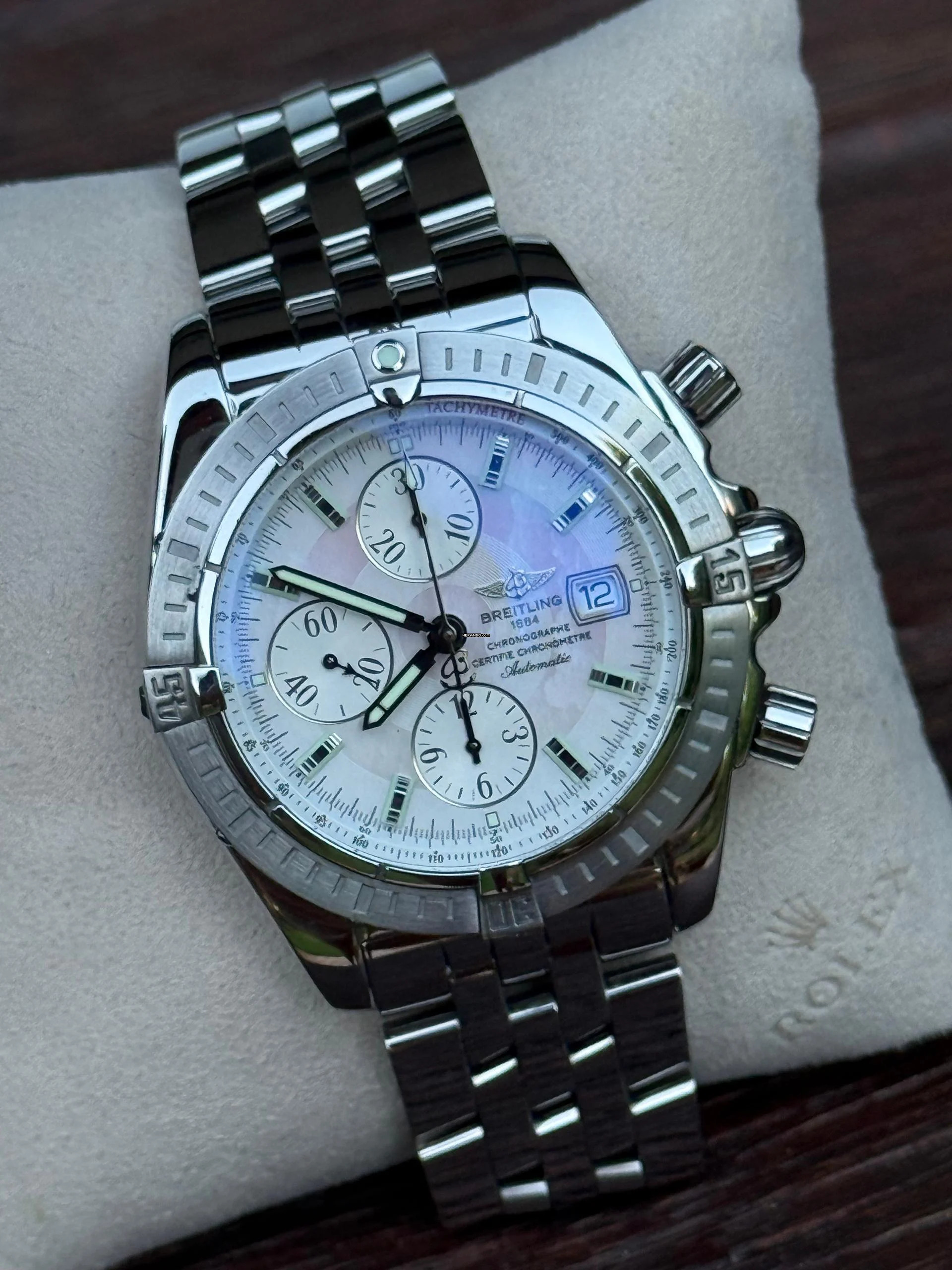 Thumbnail von Breitling Chronomat Evolution MOP Dial top condition </h1>