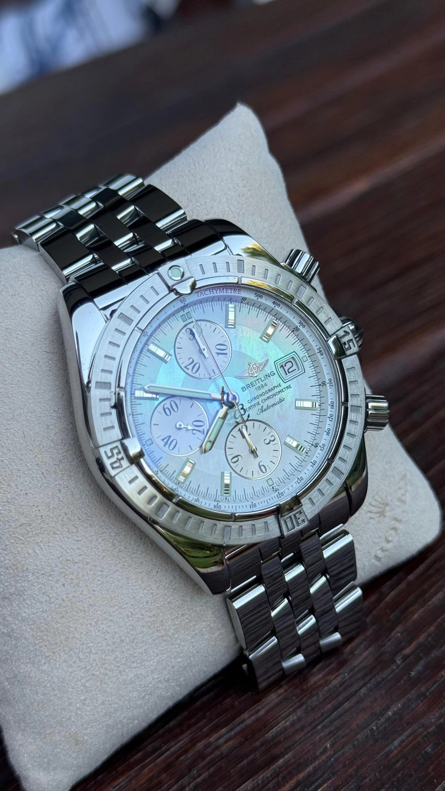 Thumbnail von Breitling Chronomat Evolution MOP Dial top condition </h1>