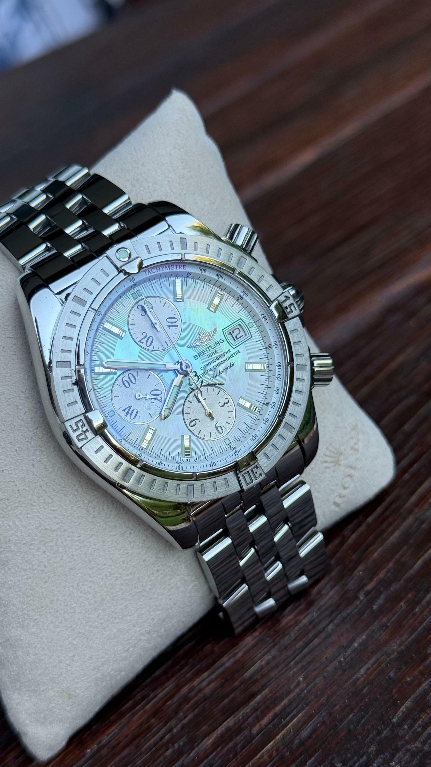 Thumbnail von Breitling Chronomat Evolution MOP Dial top condition </h1>