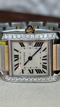 Thumbnail von Cartier Tank Française top condition diamond setting </h1>