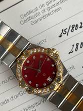 Thumbnail von Chopard St. Moritz 26mm - rare red stella diamond dial box and papers </h1>