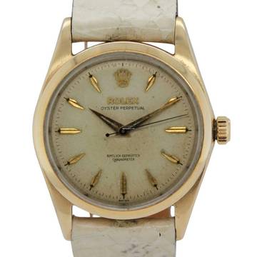  Rolex Oyster Perpetual 34 Ref.6634 Amtlich geprüfter Chronometer Radium dial with very rare german text  