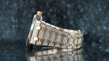 Thumbnail von Audemars Piguet Royal Oak Selfwinding Rosé - VVS Diamond Set - like New - Fullset - 2017