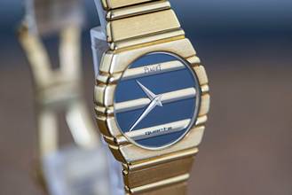 Thumbnail von Piaget Polo very rare Vintage Polo | 761 C 701 D | Onyx dial | Yellowgold </h1>